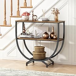 GILLAS 3 Tier Console Tables, 30" Height Entryway