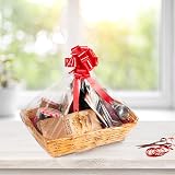 Green Leaves Honey Wicker Basket for Hampers 10x28x38 cm Beige view 3