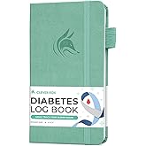 Clever Fox Diabetes Log Book – Daily Diabetic Food Journal with Blood Glucose Tracker – Blood Sugar Notebook for Diabetics Control (Mint Green)