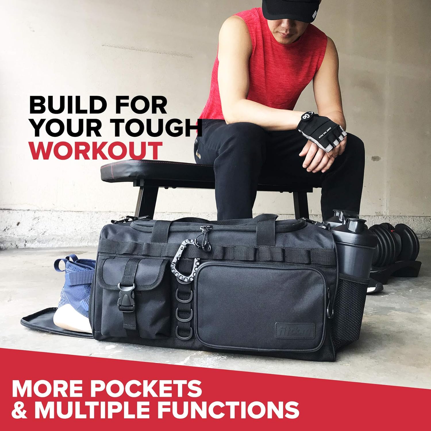 soccer duffle bag with shoe compartment