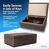 Ananta Faraday Box for Car Keys Premium RFID Key Box Brown view 3