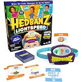 Spin Master Games, Hedbanz Lightspeed with Lights &amp; Sounds, Classic Hedbanz with an Electronic Twist, 2-6 Players, Kids Games, Games for Family Night, for Ages 6 &amp; Up