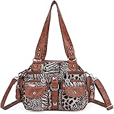 Angel Kiss Hobo Crossbody Purses for Women Shoulder Bag Multipocket Soft Hobo Purses Removable Strap Leather Handbags
