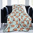 Red Panda Blanket Warm Cozy Red Panda Bamboo Flannel Throw Blanket for Travel Living Room Home Kids Adults 50"X40"