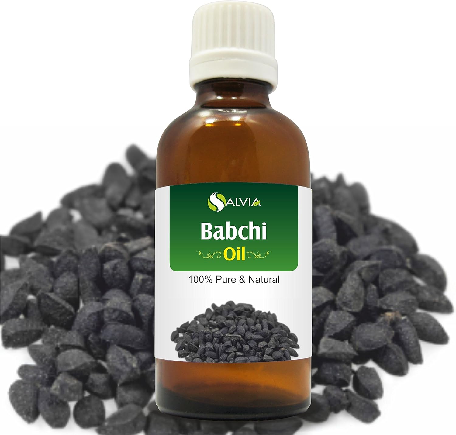 Babchi Carrier Oil (Psoralea Corylifolia) 100% Pure & Natural, Undiluted Uncut Cold Pressed Oil (50ml), Reddish Orange