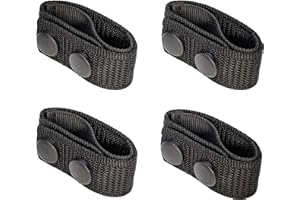 TACNEX Duty Belt Keeper Stays Nylon Belt Loop Holder Retainer for 2"/2.25" Wide Belt 4PCS Tactical Belt Gear Accessories