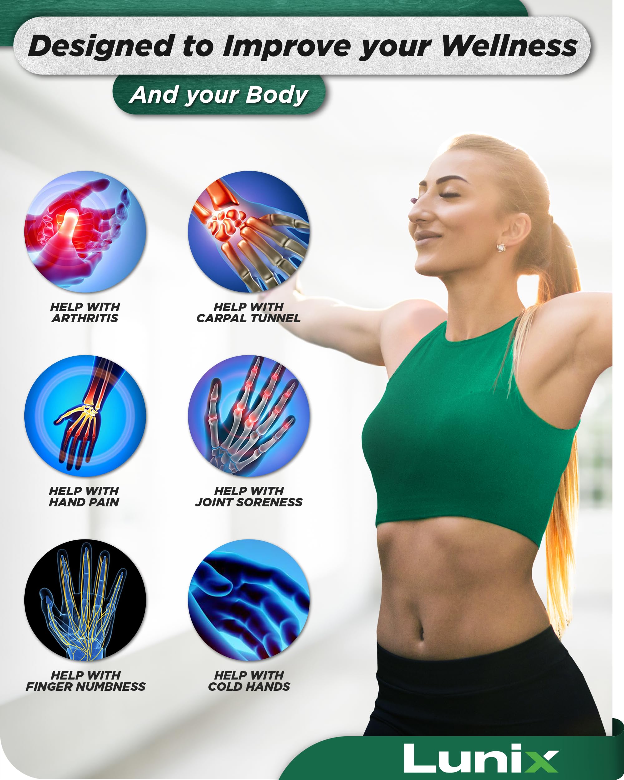 Lunix LX3 Hand Massager Machine, FSA HSA Eligible, Hand Massager With