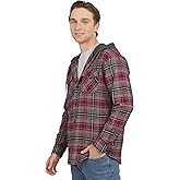 Quiksilver Men's Regular Fit Cozy Soft Button Down Hooded Flannel Shirt (S-XL)