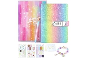 Kidsord Diary with Lock for Girls Ages 8-12, Kids Journals for Writing, Notebook Journal with Lock for Writing and Drawing, Ideal Gifts for Girls Over 3 Years Old