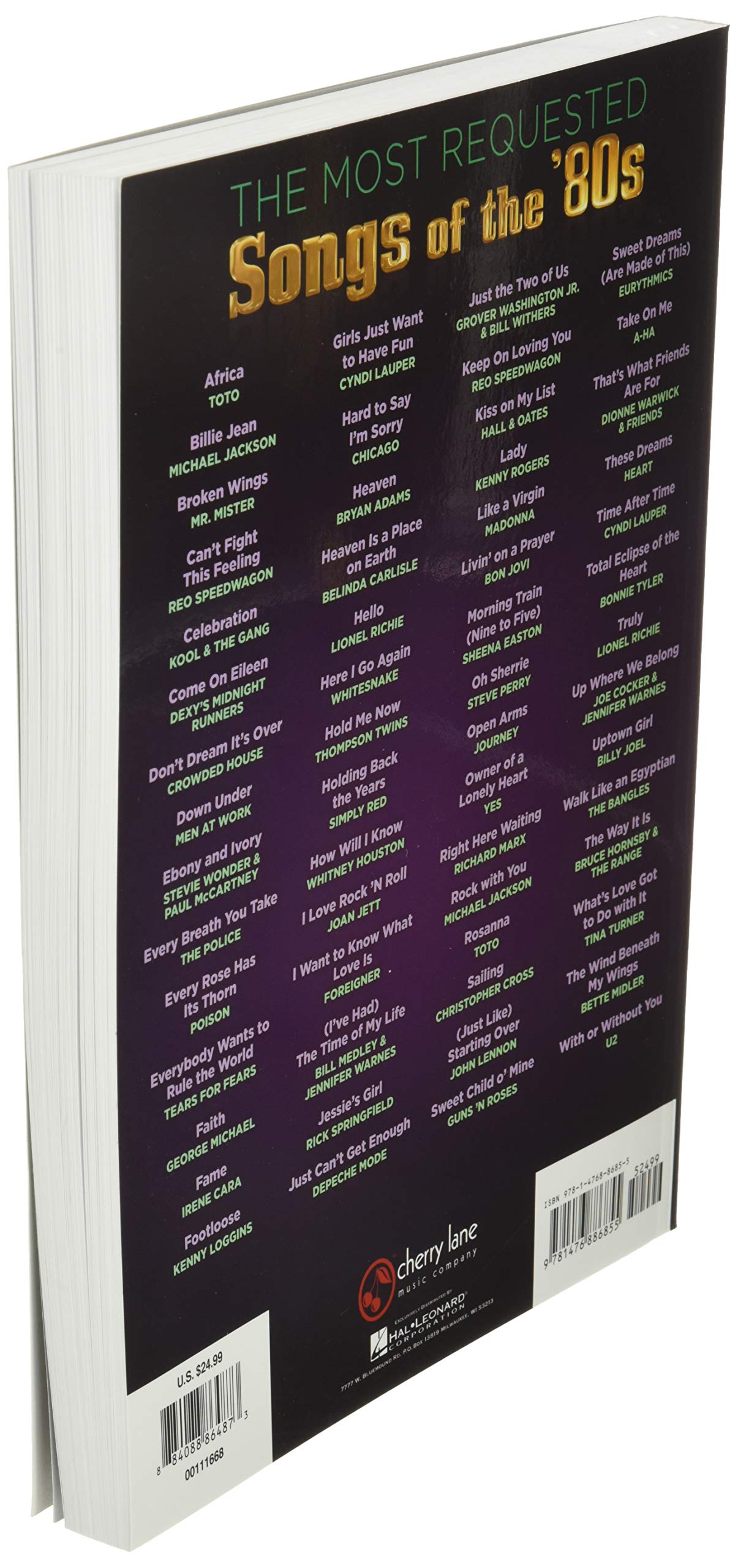 Amazon Com The Most Requested Songs Of The 80s Piano Vocal And Guitar Chords Various Books