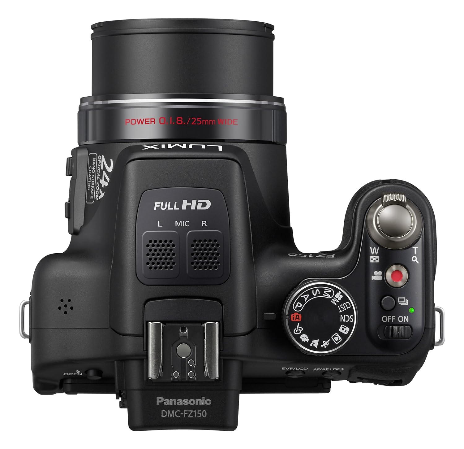 Amazon.com : Panasonic DMC-FZ150K 12.1 MP Digital Camera with CMOS Sensor  and 24x Optical Zoom (Black) (Discontinued by Manufacturer) : Point And  Shoot ...