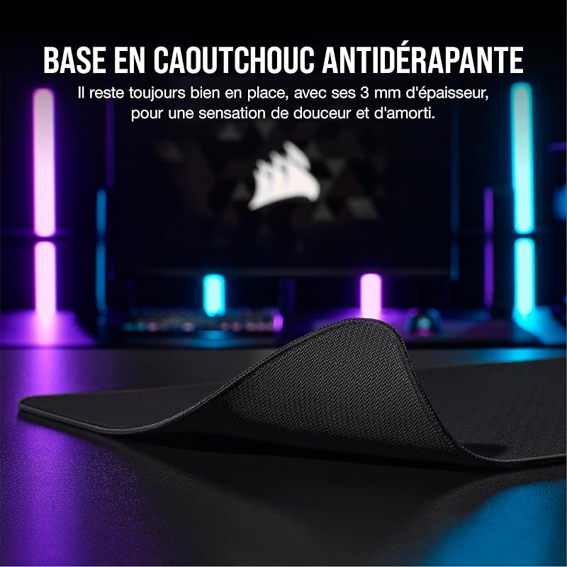 MM500 v2 Tissu Hybride Tapis de Souris Étendu pour Le Jeu – Noir