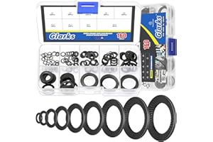 Glarks 160pcs M3/4/5/6/8/10/12/14/16 Conical knurled Spring Washer, 65Mn Steel Wedge Locking Washers, Belleville Washer, Spring Lock Washer Double Side Tooth Lock Washers