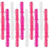 10 pcs Feather Boas 5ft Artificial Fluffy Boas Colorful Feather Boas Set for Women Costume Halloween Wedding Christmas
