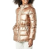 Amazon Essentials Women's Heavyweight Quilted Hooded Puffer Winter Jacket with Adjustable Waist