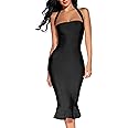 houstil Women's V Neck Halter Fishtail Bandage Bodycon Dress Party