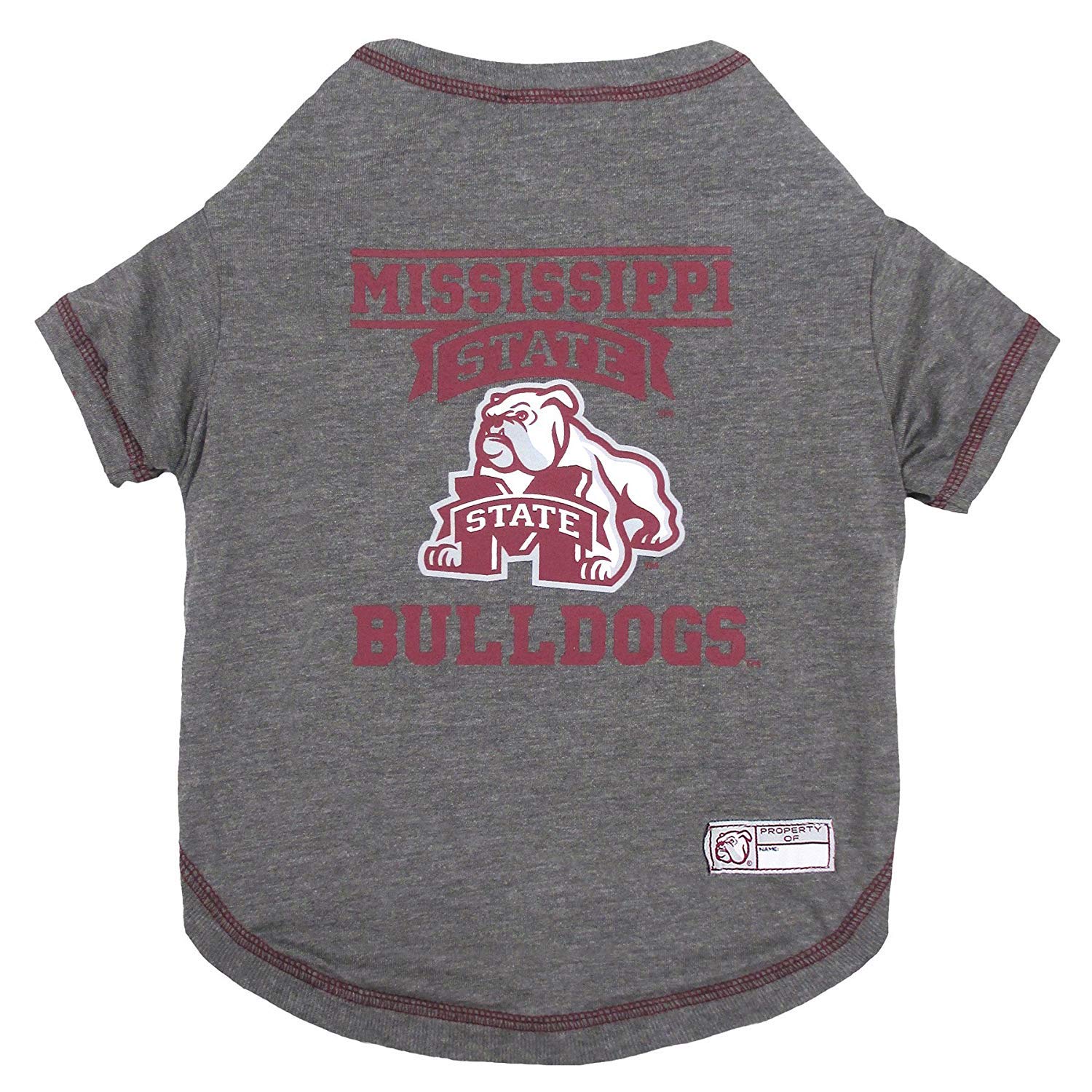 Pets First NCAA Mississippi State Bulldogs Dog T-Shirt, Large