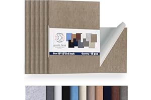 WoveN SounD High Density Acoustic Panel - Large Sound Dampening Wall Decor Artwork - 16"x12”x0.4" Soundproof Wall Art Decorat