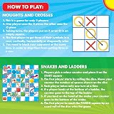 abeec Jumbo 2 in 1 Outdoor Games Snakes and Ladders Noughts & Crosses view 3