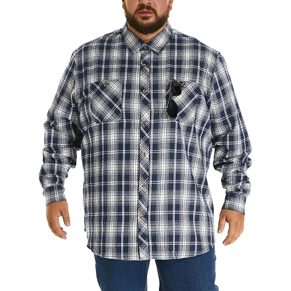 Chemise à Carreaux Grande Taille Pour Homme 4X - 100% Coton, Manches Courtes, Couleurs Rouge/jaune/bleu