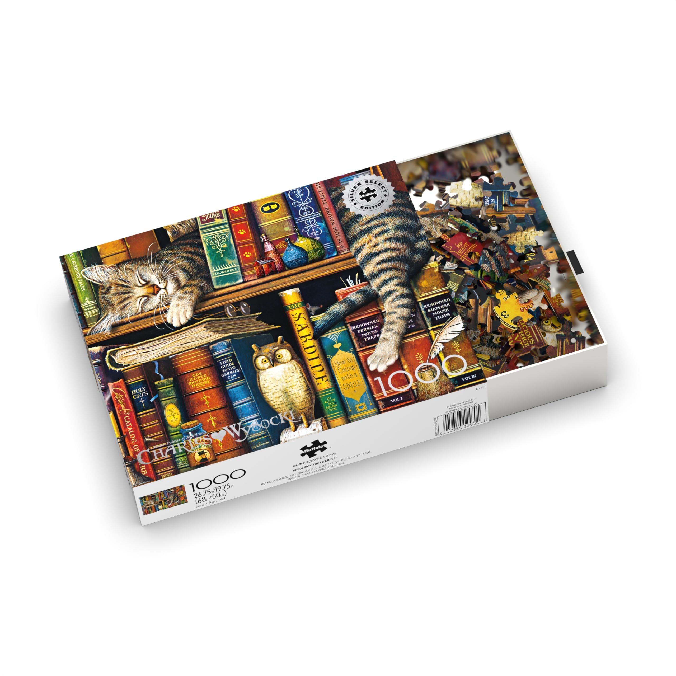 Buffalo Games - Charles Wysocki - Frederick The Literate - 1000 Piece Jigsaw Puzzle for Adults -Challenging Puzzle Perfect for Game Nights - Finished Size is 26.75 x 19.75