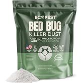 Bed Bug Killer Dust, 1 lb. | Natural Pumice Powder with Powerful Essential Oils for Indoor Treatment of Bed Bugs | Kills Bed Bugs and Eggs by Contact | Low-Odor and Non-Staining Pest Control Powder