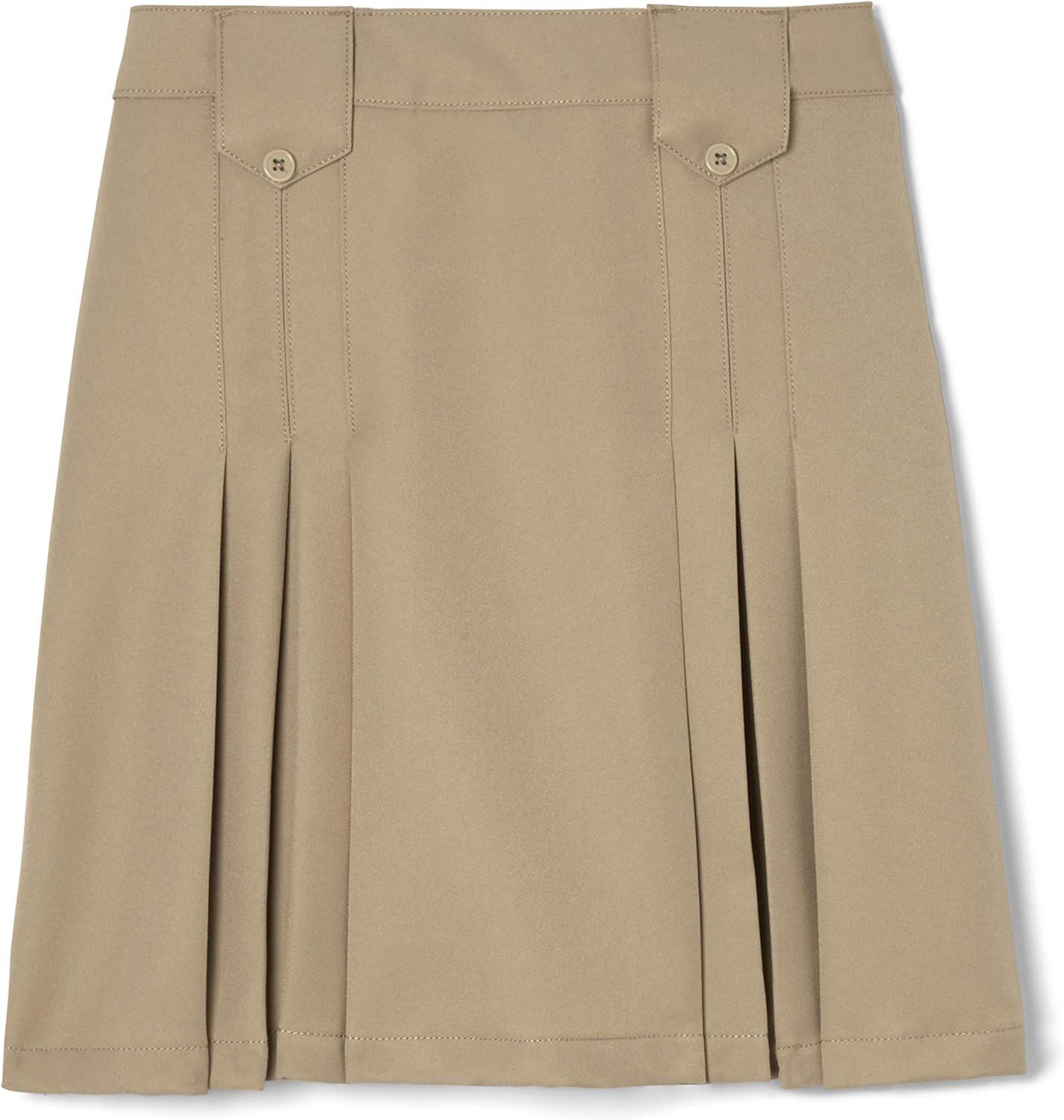 French Toast Girls' Front Pleated Skirt with Tabs: Clothing