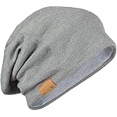 FORBUSITE Mens Slouchy Long Beanie Knit Cap for Summer Winter, Oversize