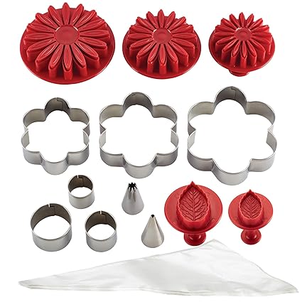 Cake Boss Cake Kit Girls/Flowers Set, Set of 26