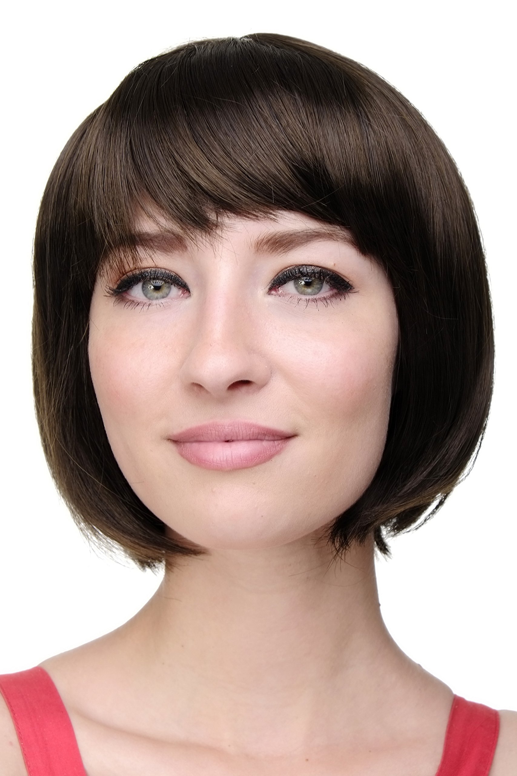 WIG ME UP - Lady Quality Wig Short Page Bob Fringe Bangs Medium Middle brown703-8 โ image 1