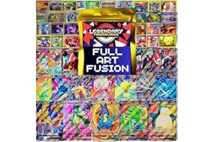 LEGENDARY TREASURES Full Art Fusion Special Edition | Authentic Ultra Rare Starter Bundle | Full Art Ultra Rare, 16x Reverse Holofoils, 8X Holo Rares Guaranteed | Gold Pack + Sleeves Compatible with Pokemon Cards