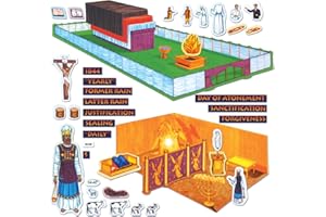 Little Folk Visuals Tabernacle Precut Flannel/Felt Board Figures, 32 Pieces Set