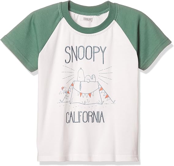 Amazon ピーナッツ スヌーピーラグランtシャツ キッズ オフ 日本 90 日本サイズ90 相当 Tシャツ カットソー 通販