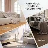 AMBULABO Vinyl Flooring 36pcs 5m² Peel and Stick Dark Brown Wood Planks view 4