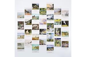EDENMS Claude Monet Art Postcards, Famous Painting Modern Artwork Post Cards Bulk Pack(30 Pack), Vintage Aesthetic Picture Wall Collage, Postcards Poster for School Students Teacher Thank You Note Cards