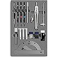 Mr. Pen- Professional Geometry Set, 17 pcs, Silver Geometry Kit for Artists, Metal Rulers and Compasses, Mechanical Pencil Set, Drafting Tools & Drafting kits