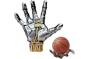 ZHIYUEJING Hand Sculpture Basketball Holder Wall Mount,Art Decor Stand & Storage Rack Organizer, Display Case for Man Cave, Football Soccer Gifts,Basketball Stand,Basketball Wall Mount for Men Boys Gamers