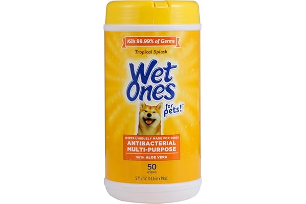 Wet Ones for Pets Multi-Purpose Dog Wipes With Aloe Vera | Dog Wipes For All Dogs in Tropical Splash, Wet Ones Wipes for Paws
