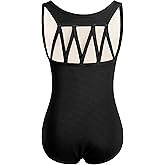 DANSHOW Tank Dance Leotards for Girls,Back M Straps
