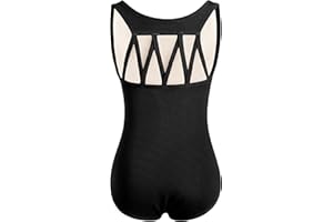 DANSHOW Tank Dance Leotards for Girls,Back M Straps