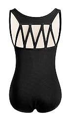 DANSHOW Tank Dance Leotards for Girls,Back M