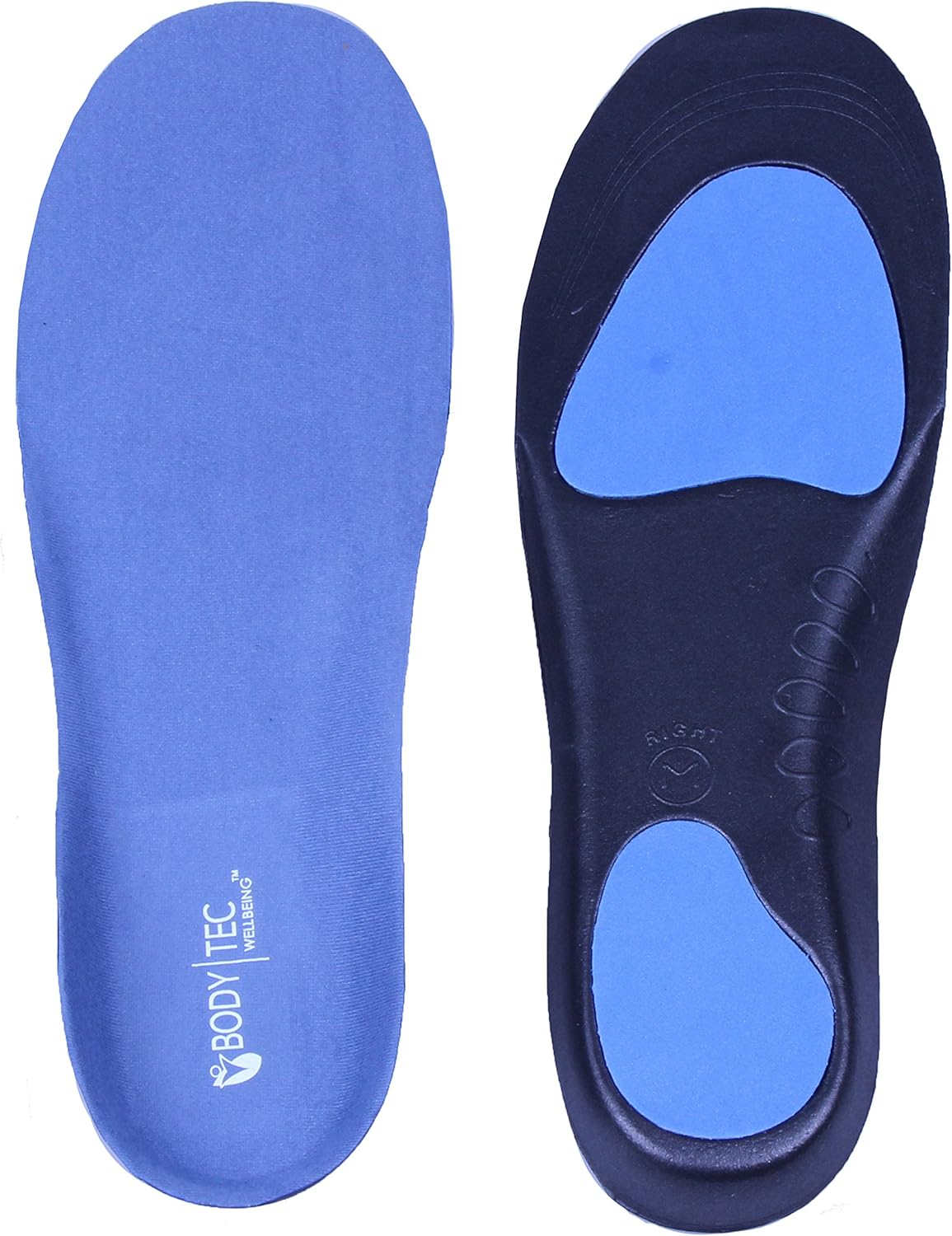 Full Length Orthotic insoles with great arch support and Poron Heel Cushioning Plantar fasciitis