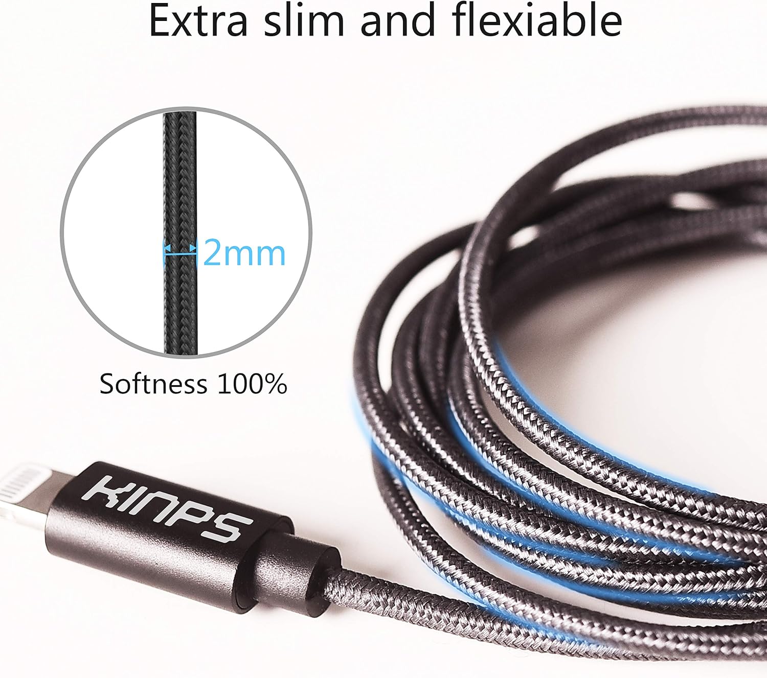 KINPS Aux to Lightning Cable 4FT, [Apple MFI Certified] 3.5 mm Headphone Jack Adapter Male Audio Cord Compatible with iPhone 11 Pro Max/iPhone 11/XS/XR/X/8/7 (Black-1 Pack): Electronics