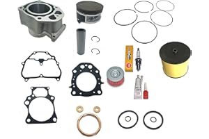 Top Notch Parts Replacement 500 Big Bore Cylinder Kit For 2007 2006 2008 2009 2010 2011 2012 2013 2014 2015 2016 2017 2018 Honda TRX 420 Top End Kit Gasket Air Oil Filter turns your 420 to a 500
