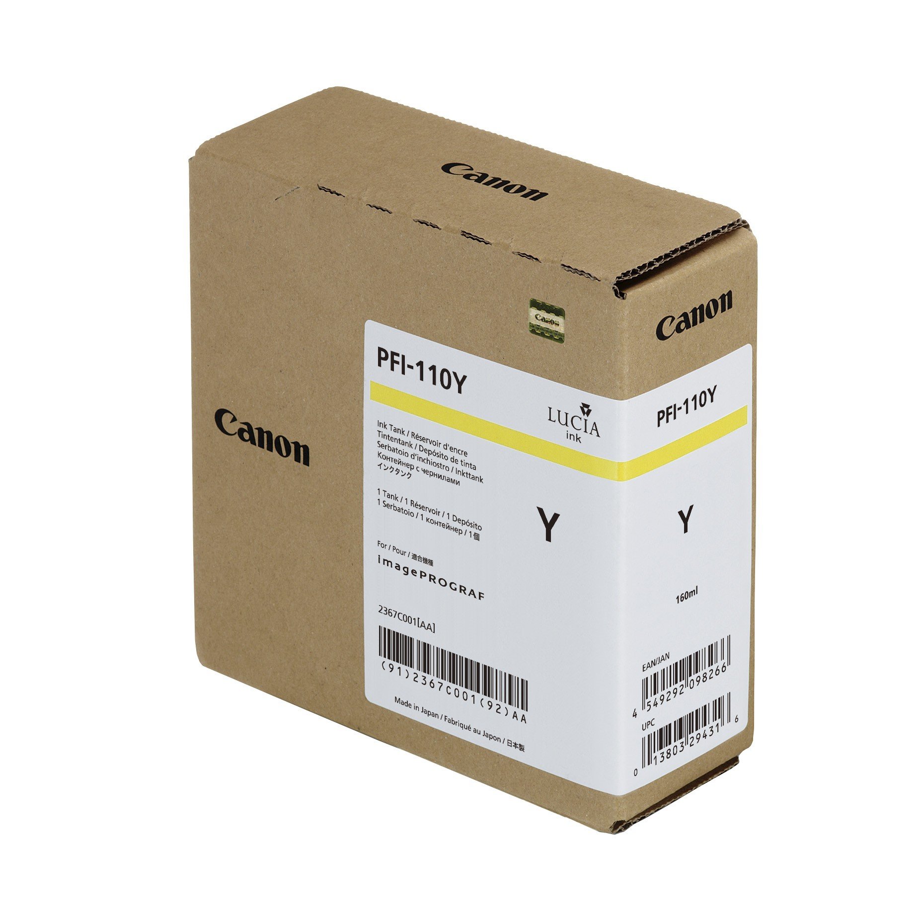 Canon TX-2000/3000/4000 CARTUCHO Amarillo PFI-110Y, black