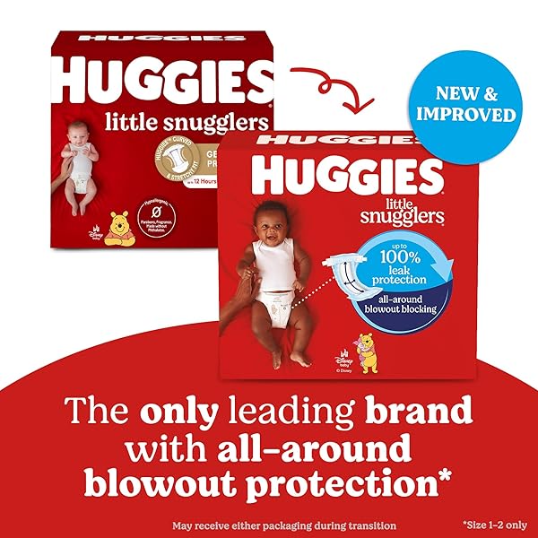 HUGGIES NEWBORN DIAPERS, LITTLE SNUGGLERS BABY DIAPERS, SIZE PREEMIE (UP TO 6 LBS), 30 COUNT