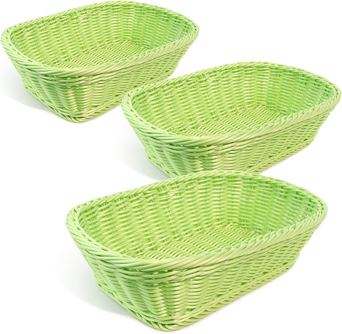 Colorbasket® Rectangular Basket Lime Green, Set of 3 Amazon.co.uk Kitchen & Home