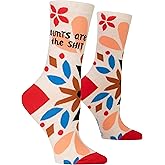 Blue Q Women's Funny Novelty Crazy Crew Socks with Sayings