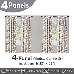 Ambesonne Geometric Window Curtains Pack of
