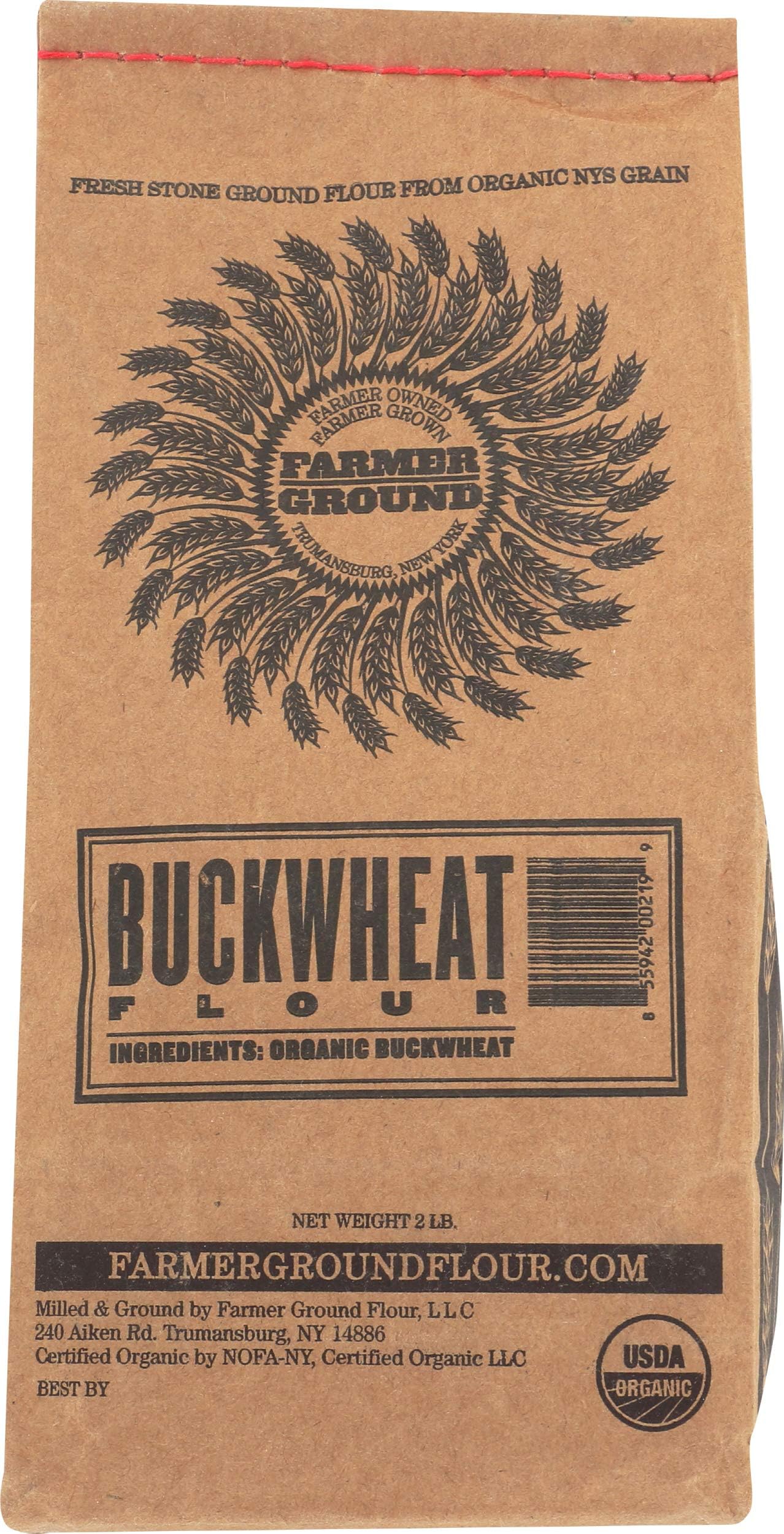Farmer Ground, Flour Buckwheat Organic, 32 Ounce
